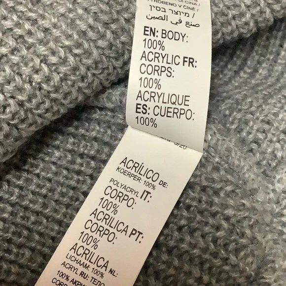 Roxy grey freja embroidered beanie hat - Picture 5 of 5